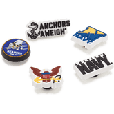 Armed Forces US Navy 5Pck Jibbitz Shoe Charm for Women|Men|Kids|Jibbitz™ Charms