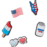 USA 5 Pack Jibbitz Shoe Charm for Women|Men|Jibbitz™ Charms