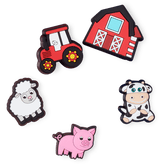 Cutesey Farm Animal 5 Pack Jibbitz Shoe Charm for Women|Men|Kids|Jibbitz™ Charms