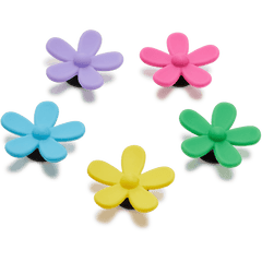 Flower Power 5 Pack Jibbitz™ charms for Women|Men|Jibbitz™ Charms