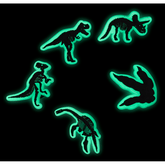 Glow In The Dark Dino 5 Pack Jibbitz Shoe Charm for Women|Men|Jibbitz™ Charms
