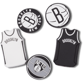 NBA Brooklyn Nets 5 Pack Jibbitz™ charms for Women|Men|Jibbitz™ Charms