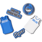 NBA Dallas Mavericks 5 Pack Jibbitz™ charms for Women|Men|Jibbitz™ Charms
