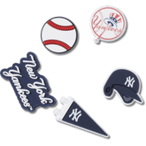 MLB New York Yankees 5 Pack Jibbitz™ charms for Women|Men|Kids|Jibbitz™ Charms