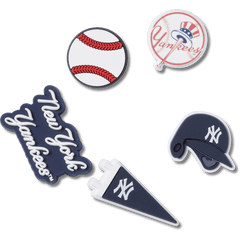 MLB New York Yankees 5 Pack Jibbitz™ charms for Women|Men|Kids|Jibbitz™ Charms