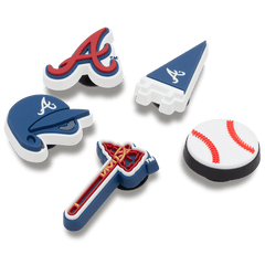 MLB Atlanta Braves 5 Pack Jibbitz™ charms for Women|Men|Jibbitz™ Charms