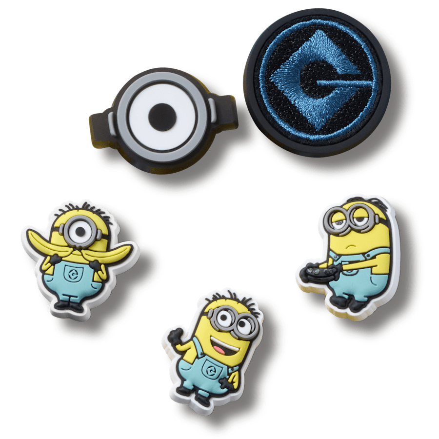 Minions 5 Pack Jibbitz™ charms for Women|Men|Kids|Jibbitz™ Charms