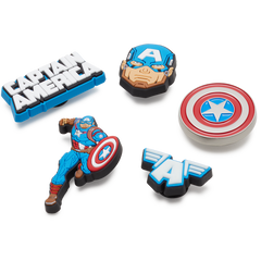Captain America 5 Pack Jibbitz™ charms for Women|Men|Kids|Jibbitz™ Charms
