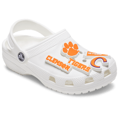 Clemson Univ 5 Pack Jibbitz™ charms for Women|Men|Kids|Jibbitz™ Charms