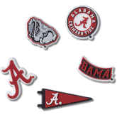 University of Alabama 5 Pack Jibbitz™ charms for Women|Men|Jibbitz™ Charms