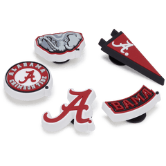 University of Alabama 5 Pack Jibbitz™ charms for Women|Men|Jibbitz™ Charms