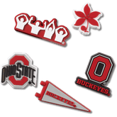Ohio State University 5 Pack Jibbitz™ charms for Women|Men|Jibbitz™ Charms