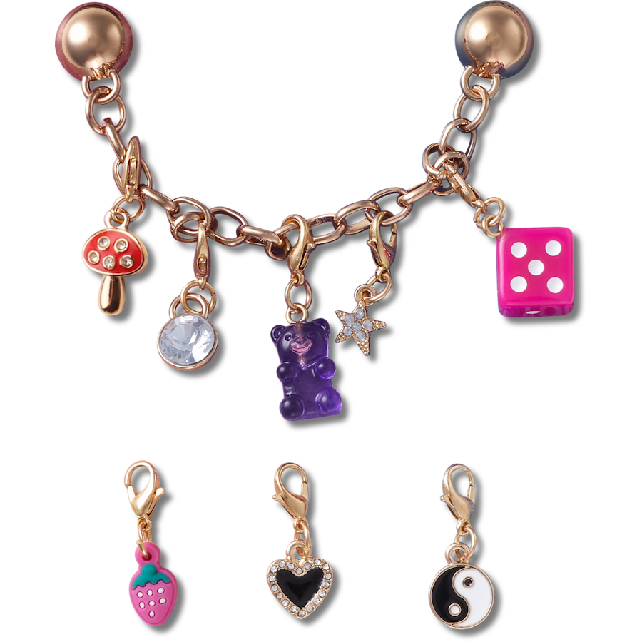 Custom Charm Chain 5 Pack Jibbitz™ charms for Women|Men|Kids|Jibbitz™ Charms