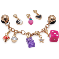 Custom Charm Chain 5 Pack Jibbitz™ charms for Women|Men|Kids|Jibbitz™ Charms