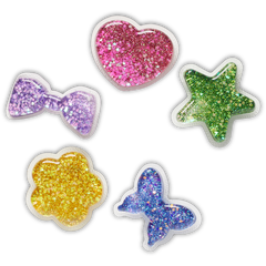 UV Changing Squish 5 Pack Jibbitz™ charms for Women|Men|Jibbitz™ Charms