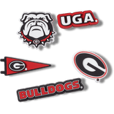 University of Georgia 5 Pack Jibbitz™ charms for Women|Men|Kids|Jibbitz™ Charms