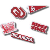 Univ of Oklahoma 5 Pack Jibbitz™ charms for Women|Men|Kids|Jibbitz™ Charms