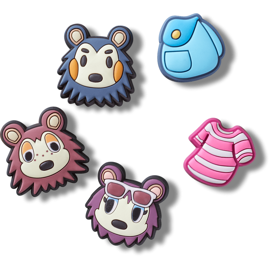 Animal Crossing Creator 5 Pack Jibbitz™ charms for Women|Men|Kids|Jibbitz™ Charms