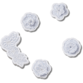 White Elegant Floral 5 Pack Jibbitz™ charms for Women|Men|Jibbitz™ Charms
