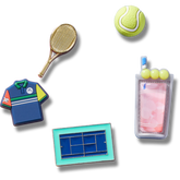 Day at The Tennis Court 5 Pack Jibbitz™ charms for Women|Men|Jibbitz™ Charms