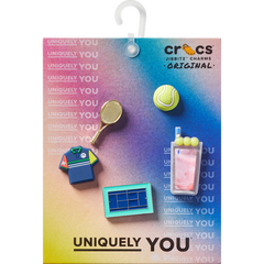 Day at The Tennis Court 5 Pack Jibbitz™ charms for Women|Men|Jibbitz™ Charms