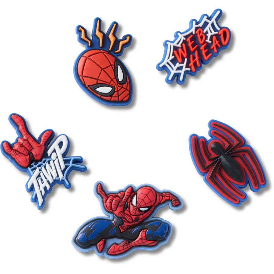 Spiderman 5 Pack Jibbitz™ charms for Women|Men|Kids|Jibbitz™ Charms