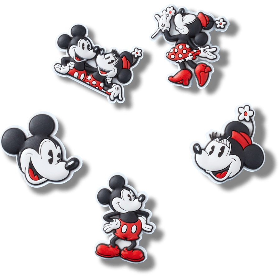 Mickey and Minnie PVC 5 Pack Jibbitz™ charms for Women|Men|Kids|Jibbitz™ Charms