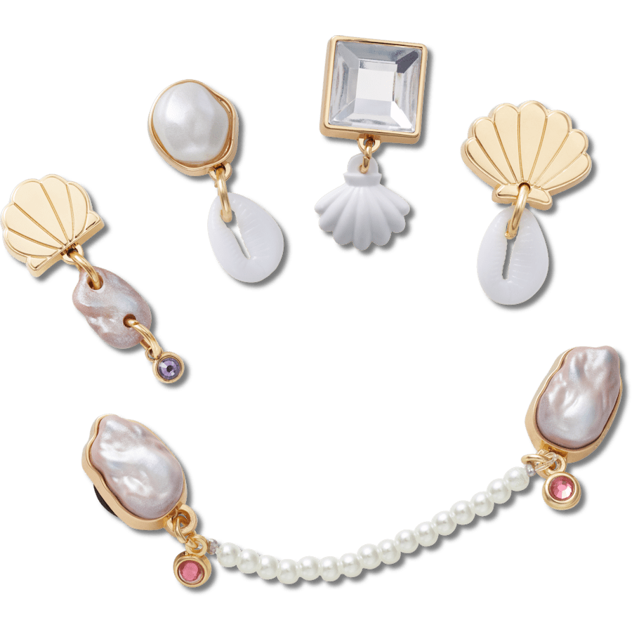 Elevated Pearl 5 Pack Jibbitz™ charms for Women|Men|Kids|Jibbitz™ Charms