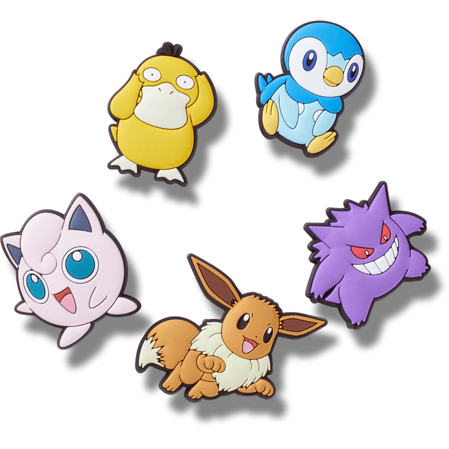 Pokemon Assrtd 5 Pck Jibbitz™ charms for Women|Men|Jibbitz™ Charms