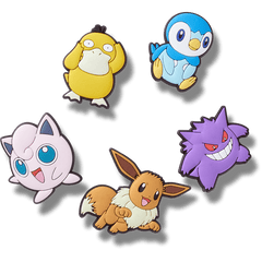 Pokemon Assrtd 5 Pck Jibbitz™ charms for Women|Men|Jibbitz™ Charms