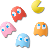 Pacman II 5 Pack Jibbitz™ charms for Women|Men|Kids|Jibbitz™ Charms