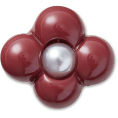 Expressive Floral Maroon Jibbitz™ charms for Women|Men|Jibbitz™ Charms