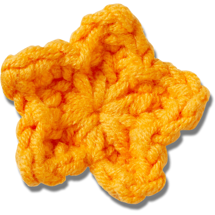 Crafted Crochet Orange Star Jibbitz™ charms for Women|Men|Jibbitz™ Charms