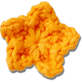 Crafted Crochet Orange Star Jibbitz™ charms for Women|Men|Jibbitz™ Charms