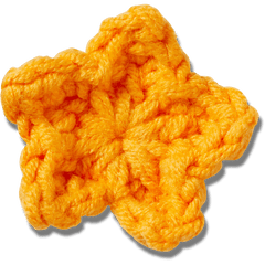 Crafted Crochet Orange Star Jibbitz™ charms for Women|Men|Jibbitz™ Charms