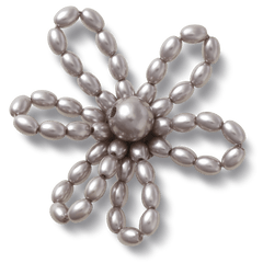 Grey Pearl Beaded Daisy Jibbitz™ charms for Women|Men|Jibbitz™ Charms