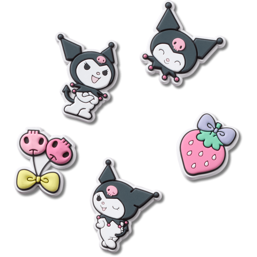 Sanrio Kuromi 5 Pack Jibbitz™ charms for Women|Men|Kids|Jibbitz™ Charms