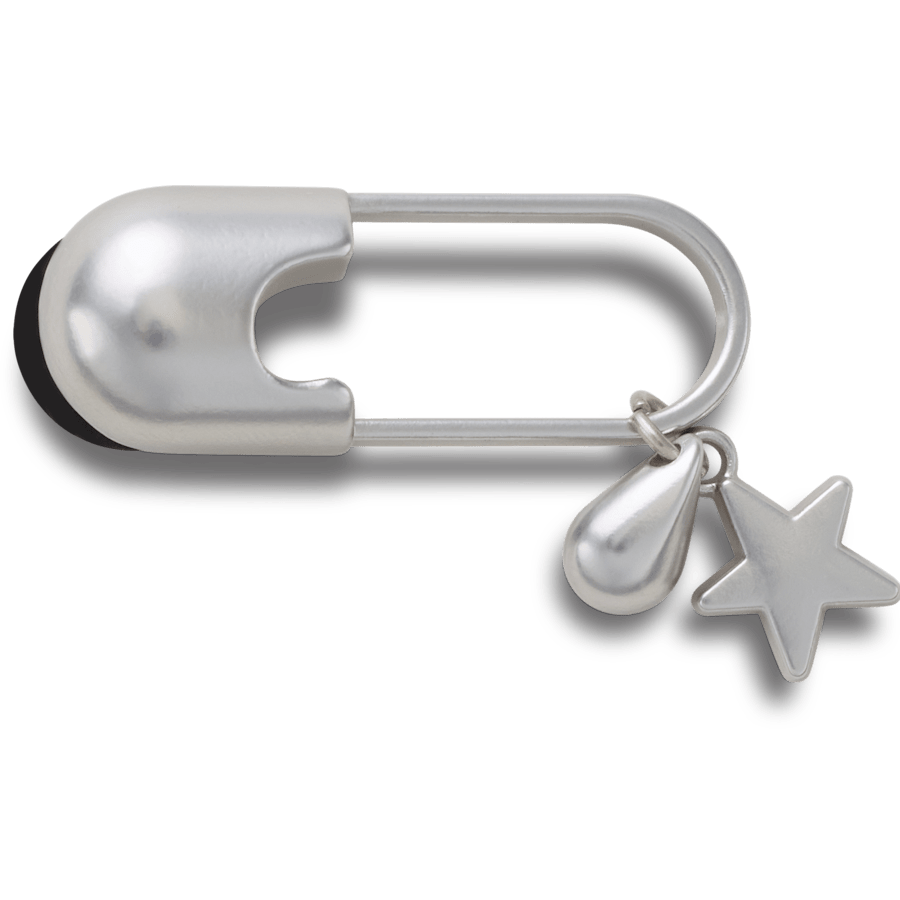 Silver Meta Safety Pin Jibbitz™ charms for Women|Men|Jibbitz™ Charms
