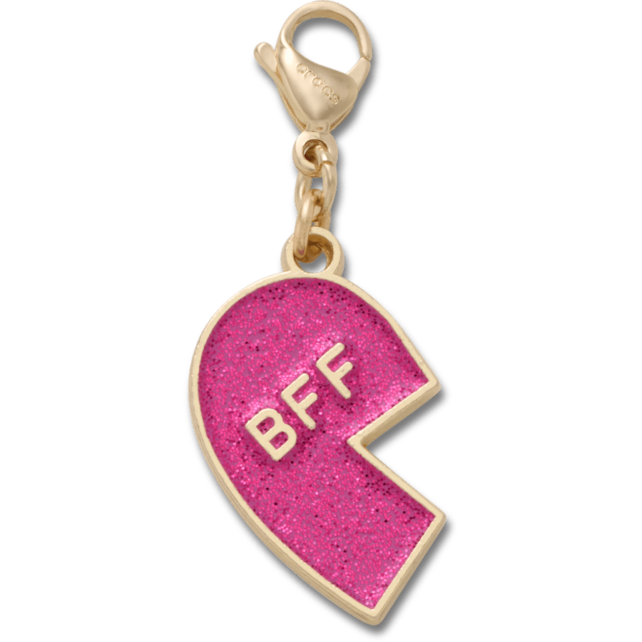 Pink Glitter BFF Charm Left Jibbitz Shoe Charm for Women|Men|Kids|Jibbitz™ Charms