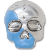 Silver and Blue Enamel Skull Jibbitz™ charms for Women|Men