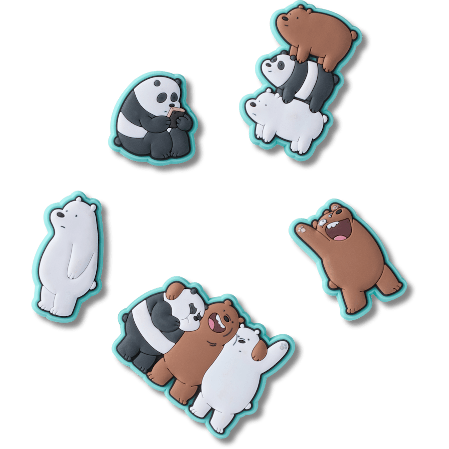 We Bare Bears 5 Pack Jibbitz™ charms for Women|Men|Jibbitz™ Charms