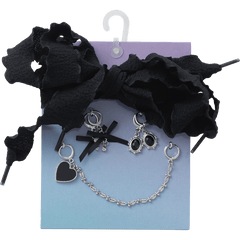 Laces and Dainty Bow Charm Kit Jibbitz Shoe Charm for Women|Kids|Jibbitz™ Charms