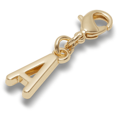 Gold Letter A Charm Jibbitz™ charms for Women|Men|Kids|Jibbitz™ Charms