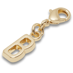 Gold Letter B Charm Jibbitz™ charms for Women|Men|Kids|Jibbitz™ Charms
