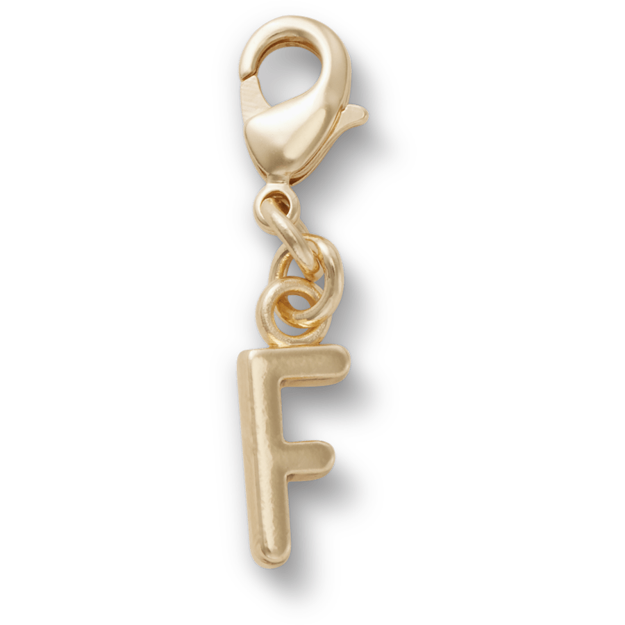 Gold Letter F Charm Jibbitz™ charms for Women|Men|Kids|Jibbitz™ Charms