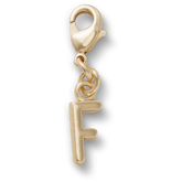 Gold Letter F Charm Jibbitz™ charms for Women|Men|Kids|Jibbitz™ Charms