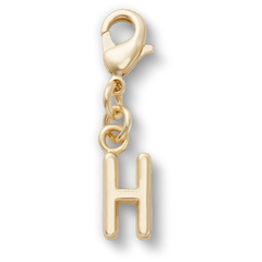 Gold Letter H Charm Jibbitz™ charms for Women|Men|Kids|Jibbitz™ Charms