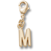 Gold Letter M Charm Jibbitz™ charms for Women|Men|Kids|Jibbitz™ Charms