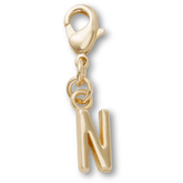 Gold Letter N Charm Jibbitz™ charms for Women|Men|Kids|Jibbitz™ Charms