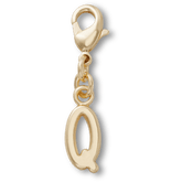 Gold Letter Q Charm Jibbitz™ charms for Women|Men|Kids|Jibbitz™ Charms